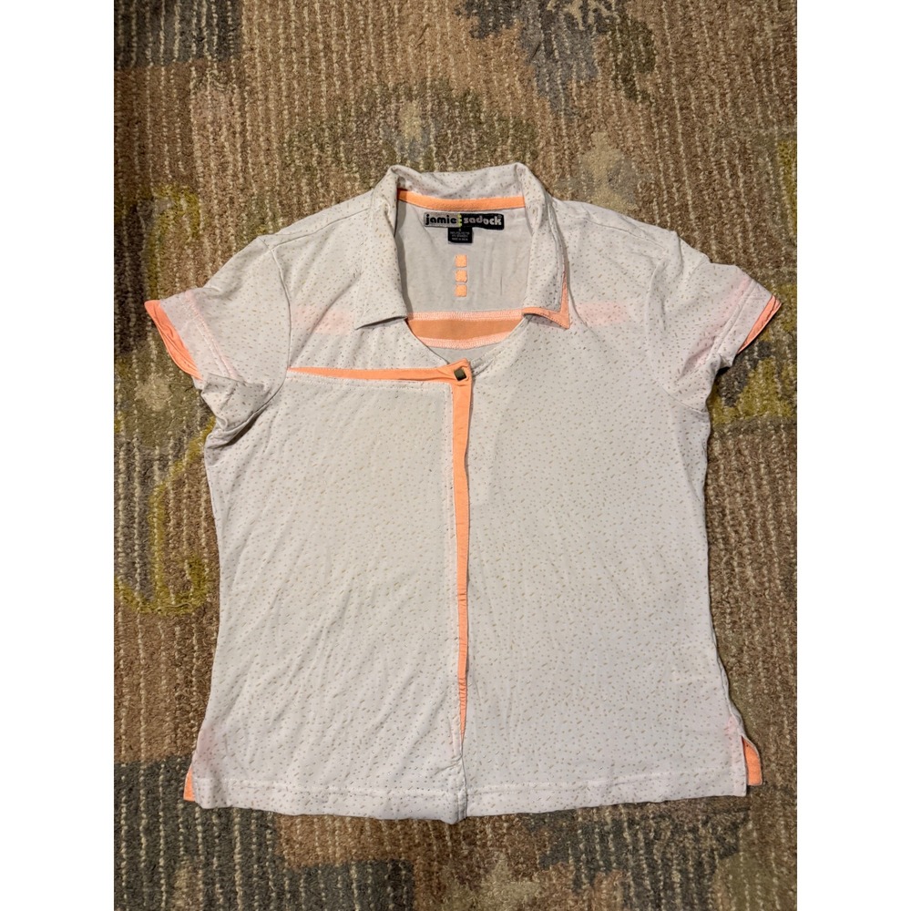 Jamie Sadock Womens Golf Polo Shirt Short Sleeve Top Athletic‎ Collared